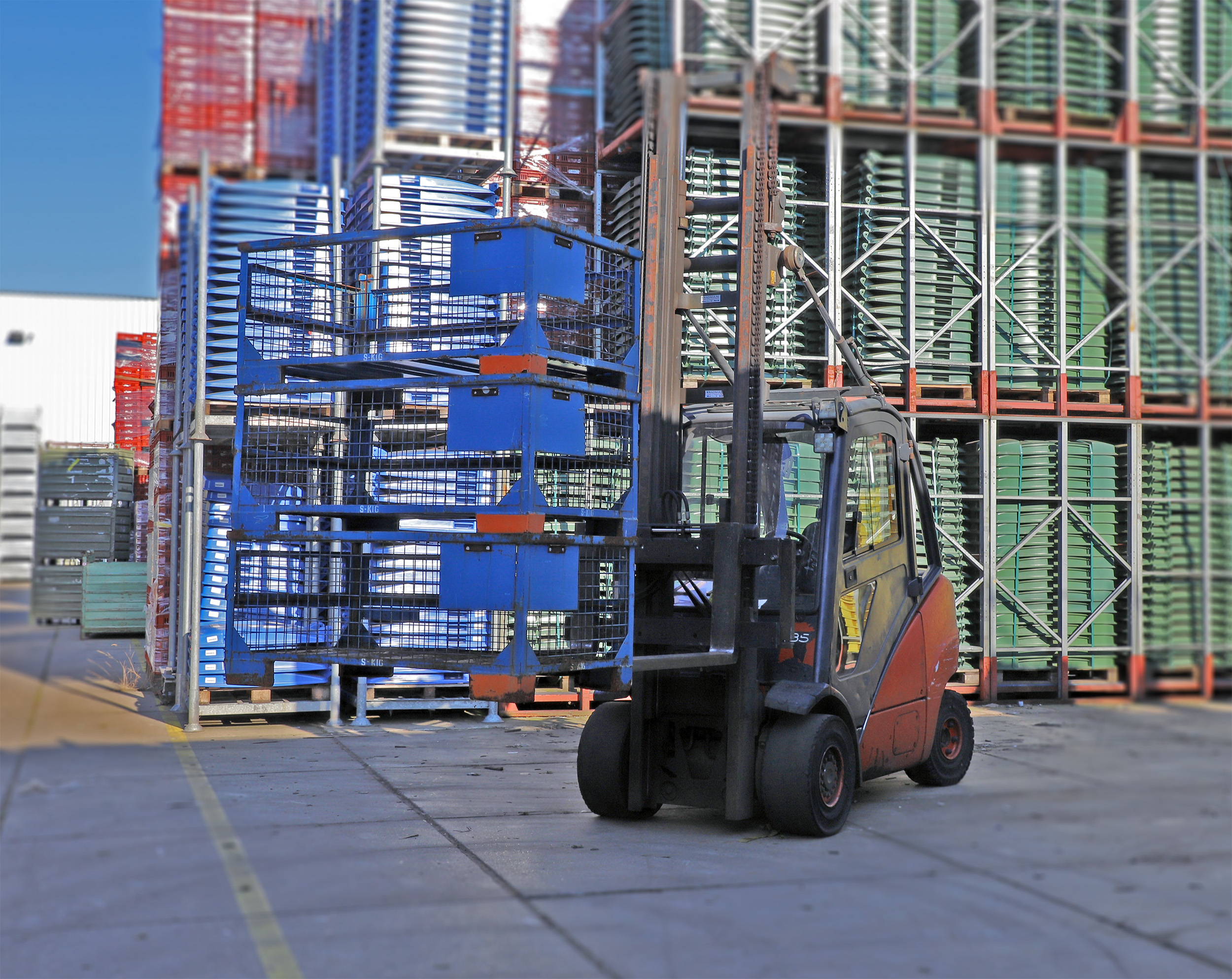 buitenterrein heftruck