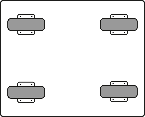 tekening 4 bokwielen