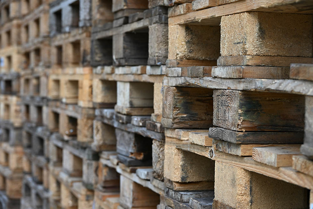 Houten pallets voorraad