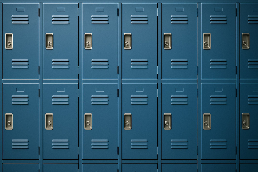 Lockerkasten op een rijtje