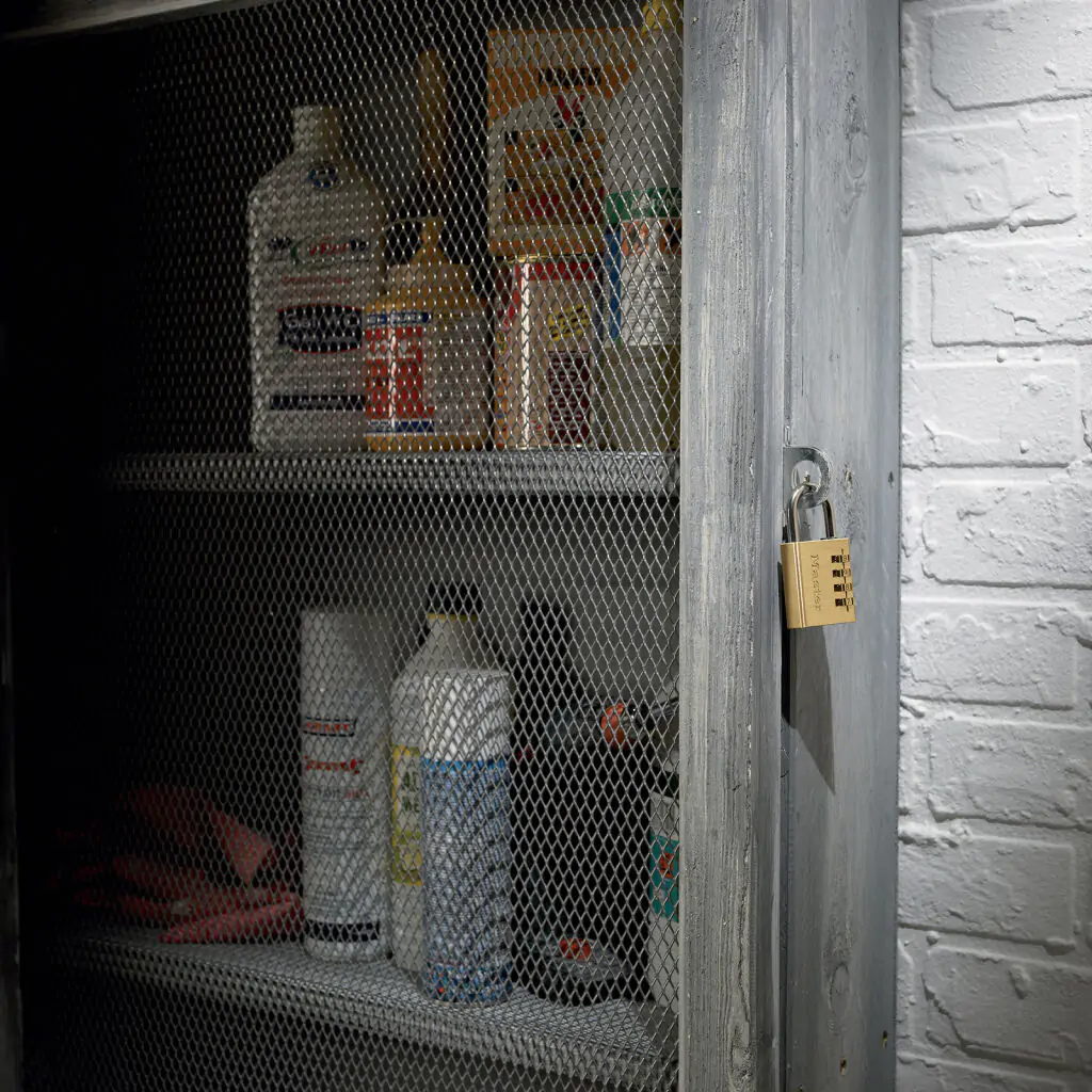 hangslot aan een kast